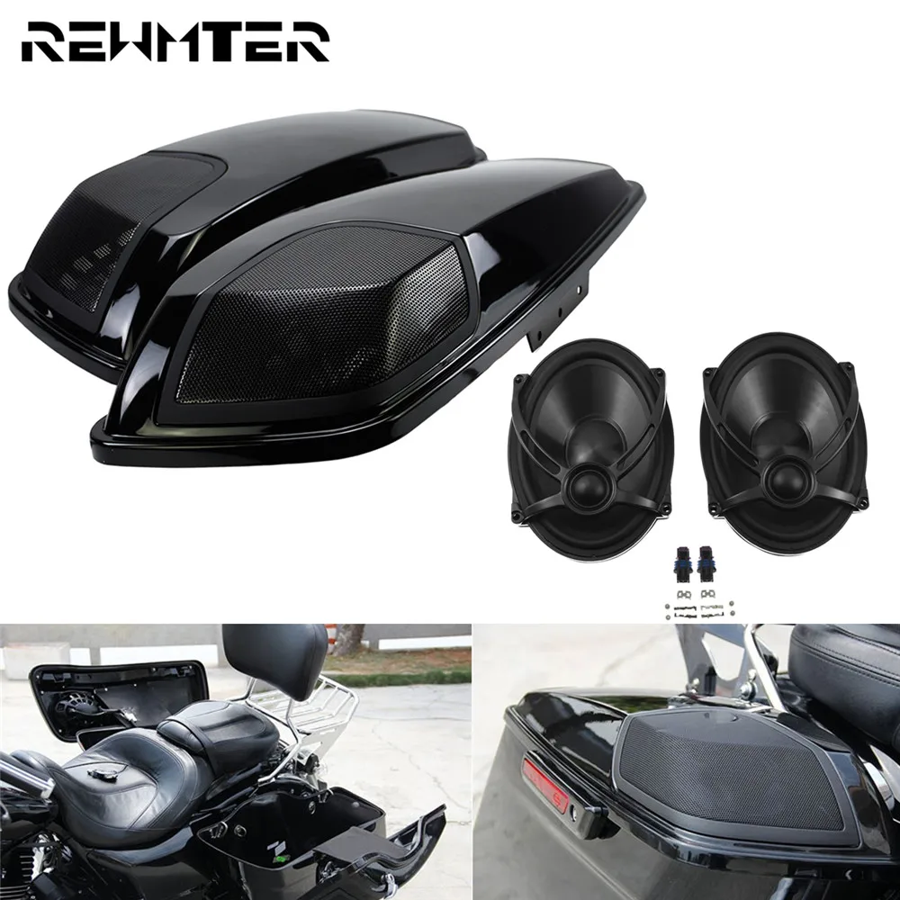 

Чехол для седельного седла мотоцикла с колонками 5 "X7" для Harley Touring 2014-2019 Electra Street Glide Road King CVO FLHXSE FLHR