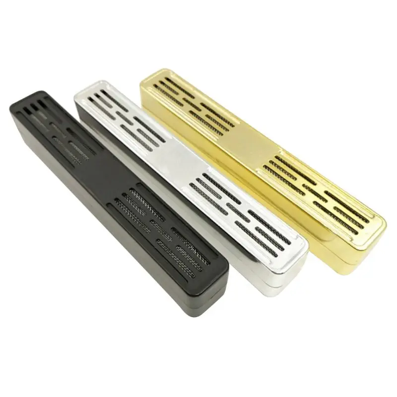 Прямоугольная портативная курительная сигара Humidor золотистый цвет увлажнитель