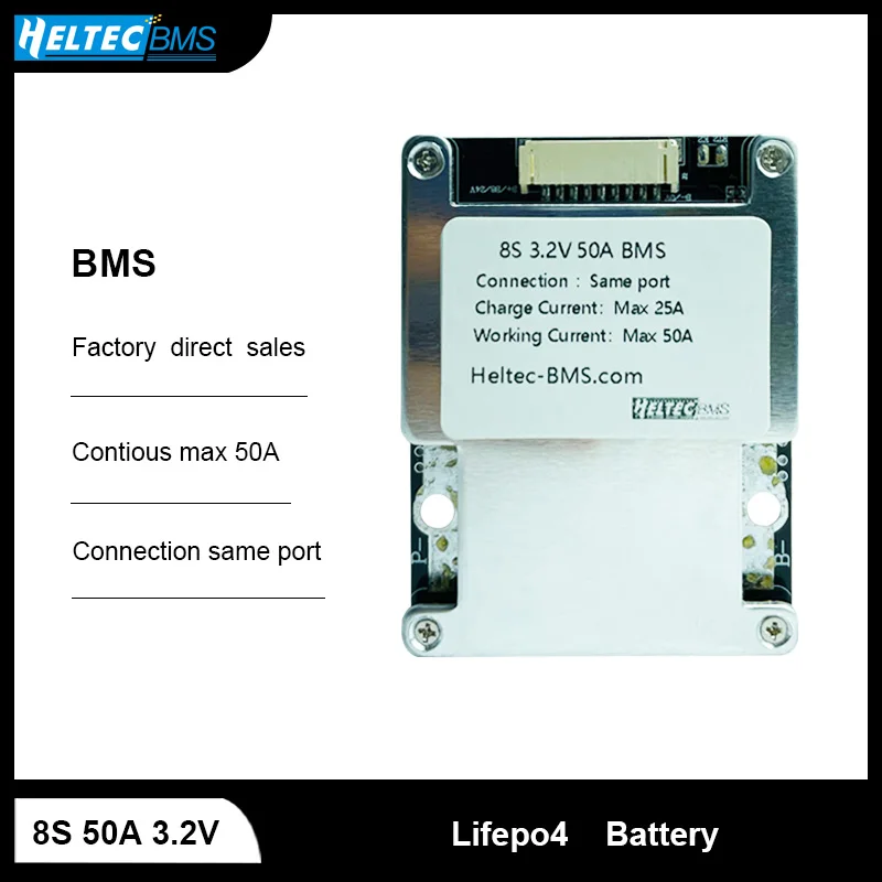 Wholesale 24V BMS 8S 50A 18650 LifePO4 BMS Balance Board for 3.2V  Battery protection board for 950W enery storange /wheelchair