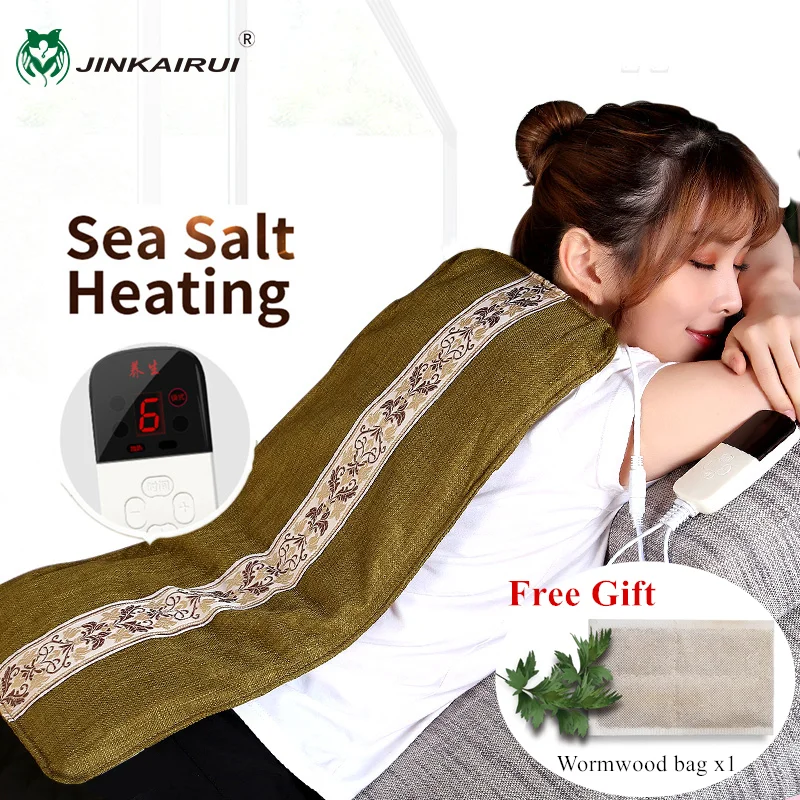 

Jinkairui солонка для тела грубая Горячая Упаковка электрическое отопление дома полынь теплая матка сжатие пакет физиотерапия талии массажер
