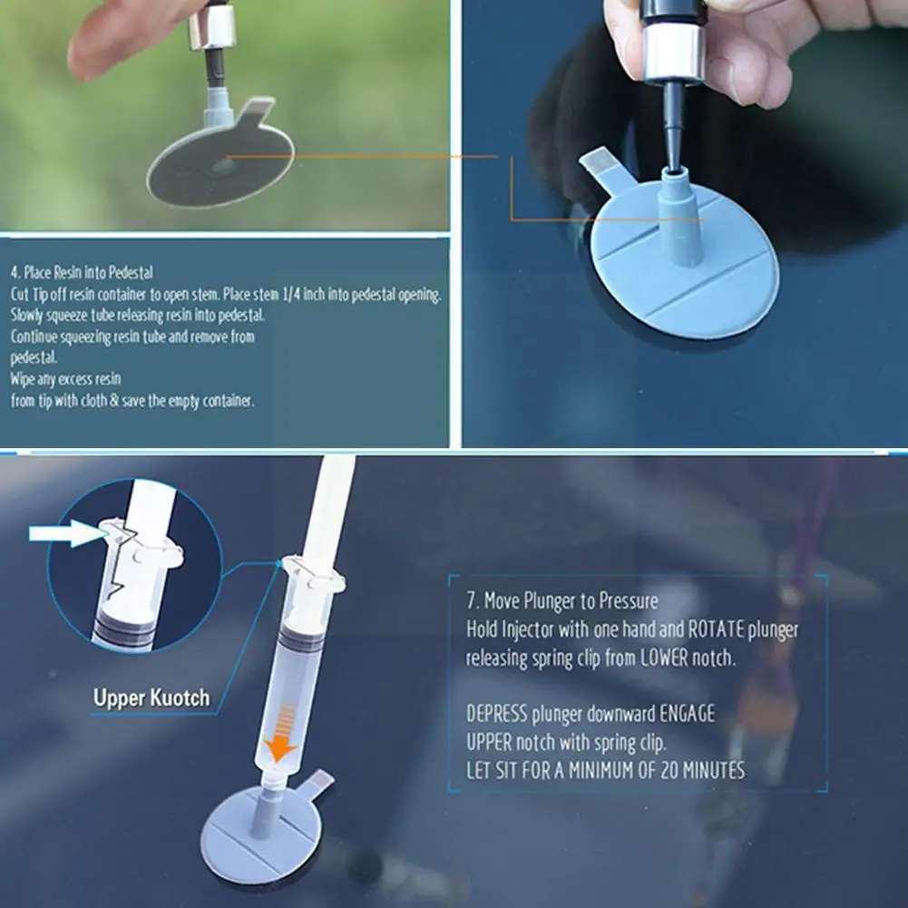 

Car Window Repair Resin Curing Glue Windshield Repair Glass Tools Scratch Restore Crack Kit Window Set Auto Removing DIY Ca K9U3
