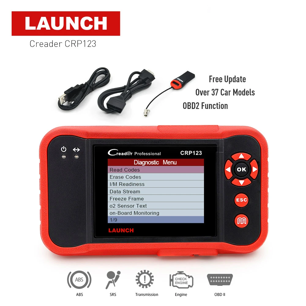 LAUNCH Creader CRP123 автомобильный считыватель кодов Поддержка