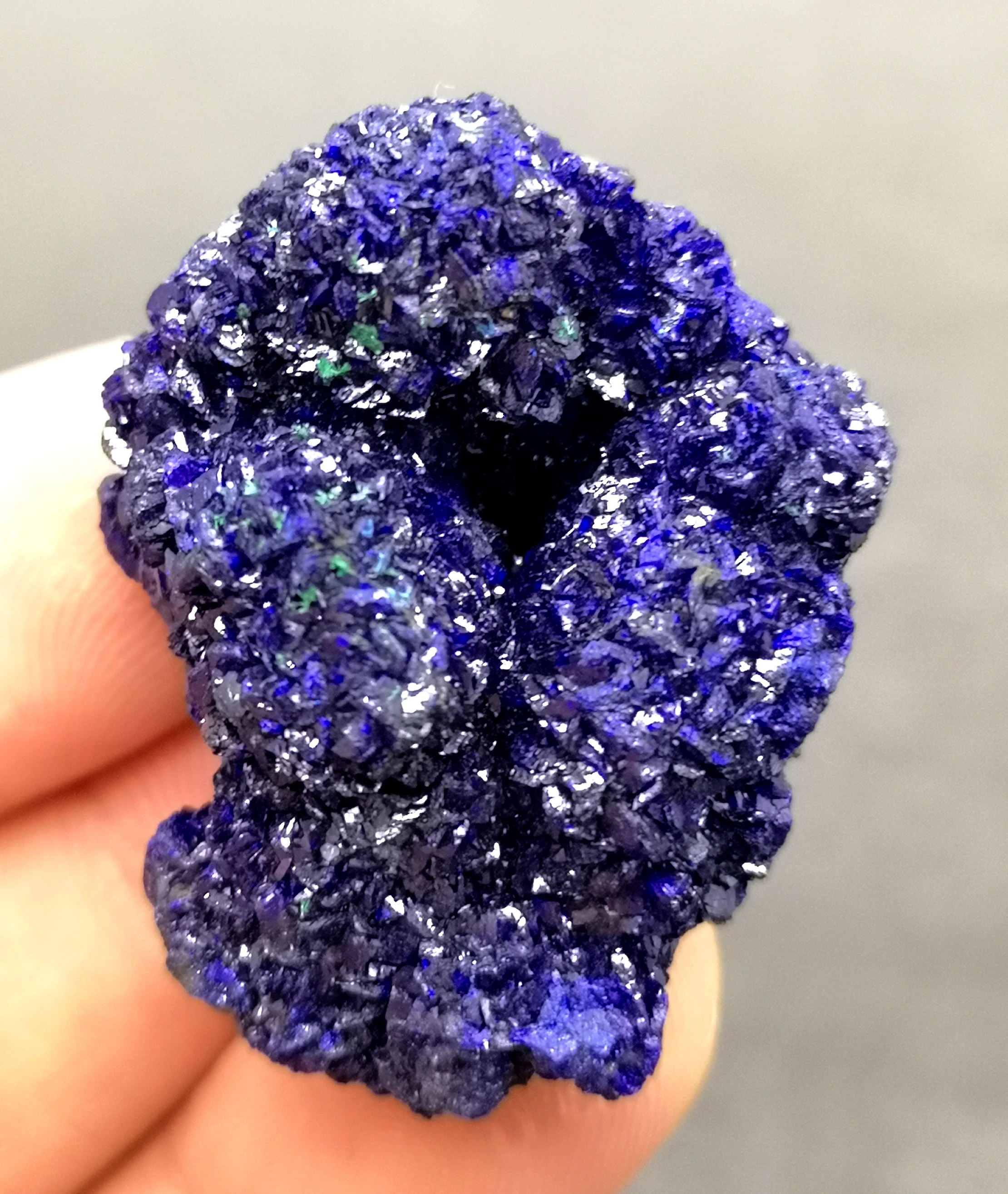 17 г натуральный Блестящий Азурит и малахит симбиотические минеральные