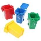 4 шт.компл. мини-мусорный бак, игрушечный мусоровоз, бордюр мусорная корзина для автомобиля, игрушки для детей, имитация мебели, игрушка, подарок