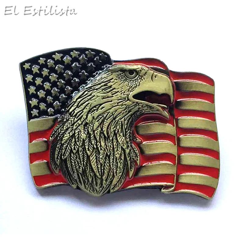 Лидер продаж классические 3D большие пряжки для ремня с головой орла мужские