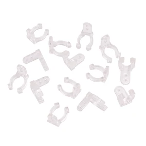 360 неоновых зажимов, 100 шт.лот, высококачественные прозрачные клипсы для 14 мм, 16 мм, 220 В, 240 В переменного тока, неоновые трубки, пластиковые пряжки, аксессуары