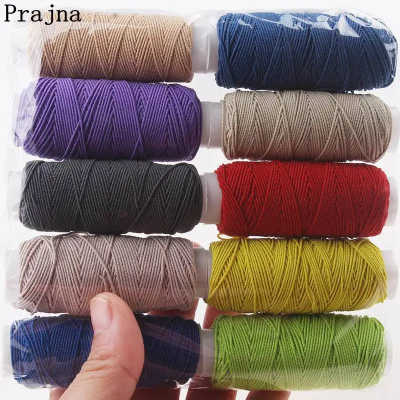 Набор красочных эластичных нитей 10 рулонов/набор дешевая эластичная нить для