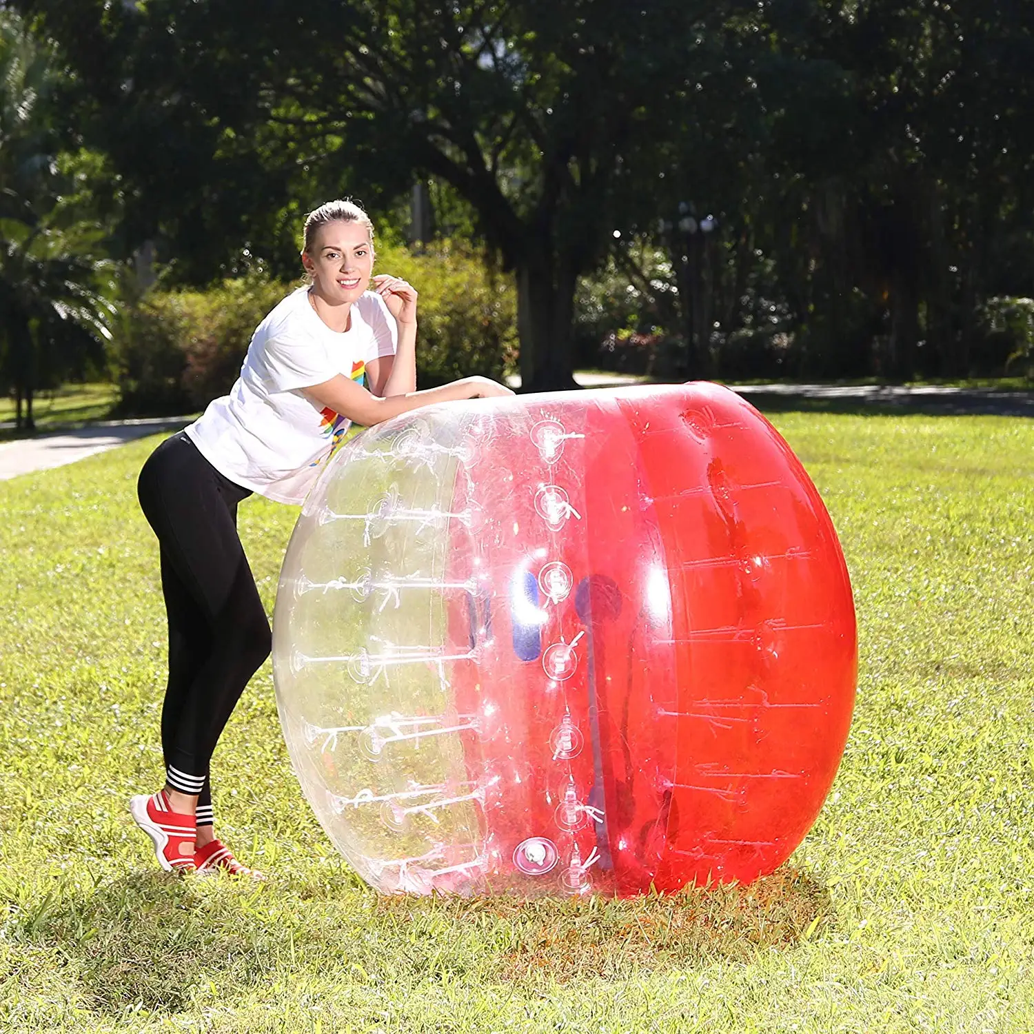 Бесплатная доставка надувной футбольный мяч с пузырьками Zorb 1 7 м мяч-насос 100%