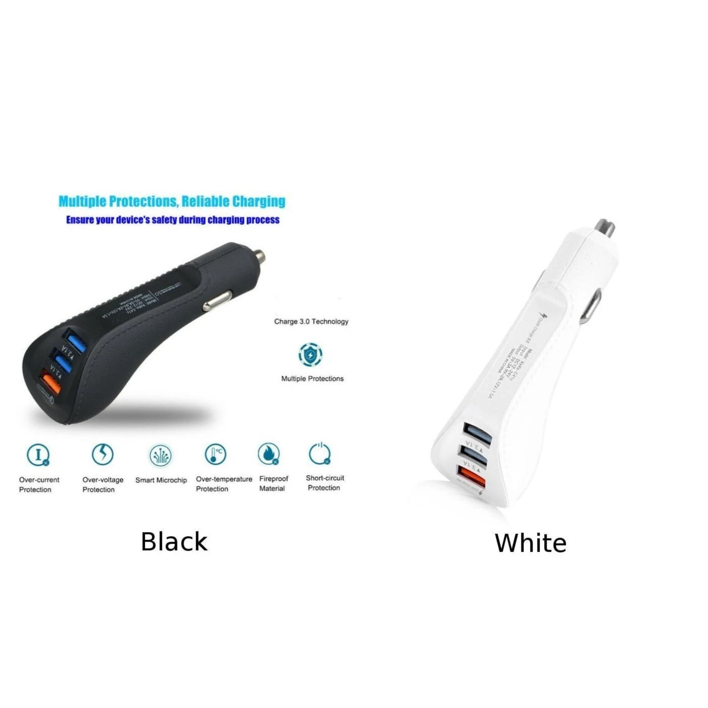 3-Порты и разъёмы Переходник USB для зарядки в машине QC 3 0 Быстрая зарядка iPhone