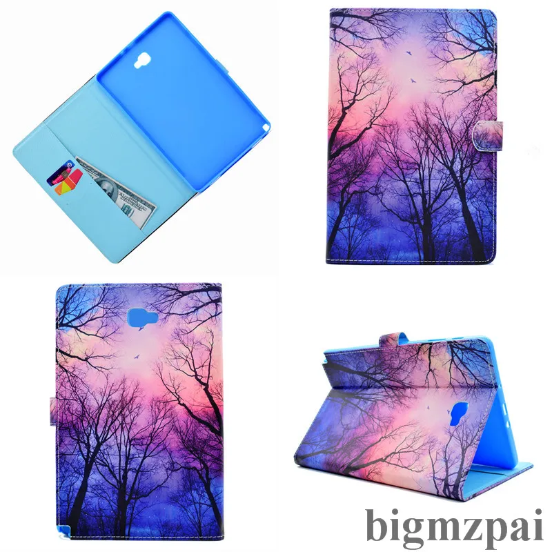Flip Wallet Stand PU Leather Cover Case For Samsung Galaxy Tab A A6 10.1 T585 T580 SM-T585 T580N 10.1&quotTablet With Card Slot |