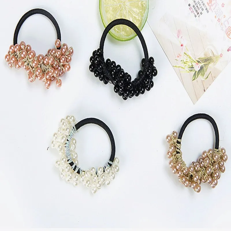 Резинка для волос с жемчугом Женская резинка хвоста аксессуар 1 шт.| |