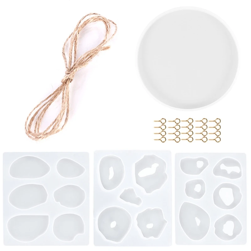 

25 Pcs/Set Wall Hanging Decorations Crystal Epoxy Resin Mold Planet Pendant Casting Silicone Mould DIY Crafts Making Tool Kit