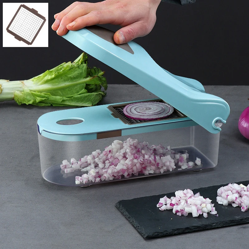 Кухонный Многофункциональный спиральный измельчитель 8 в 1 для овощей фруктов