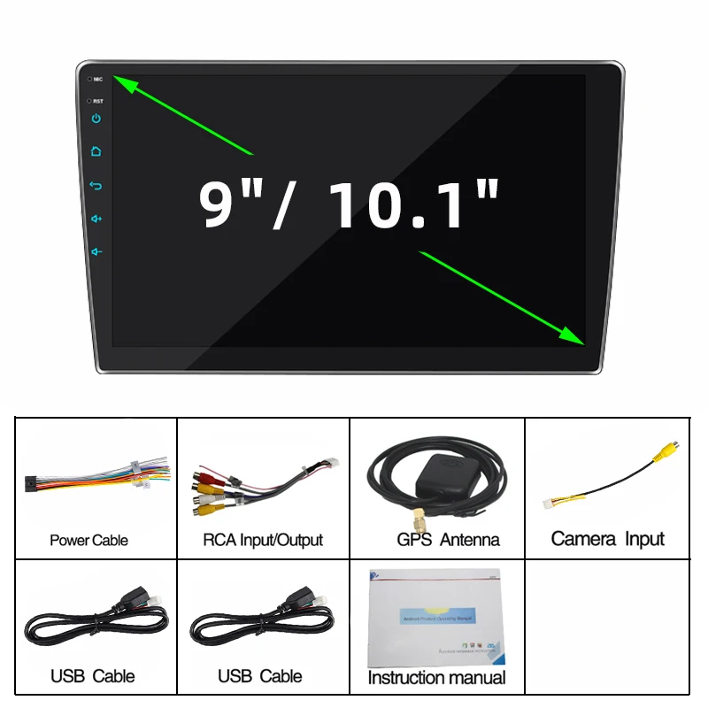 $59.80 Android 7 9 10 inch 2 DIN Car Radio GPS Multimedia Player Universal FM Stereo Bluetooth For Volkswagen Nissan Hyundai Kia Toyota