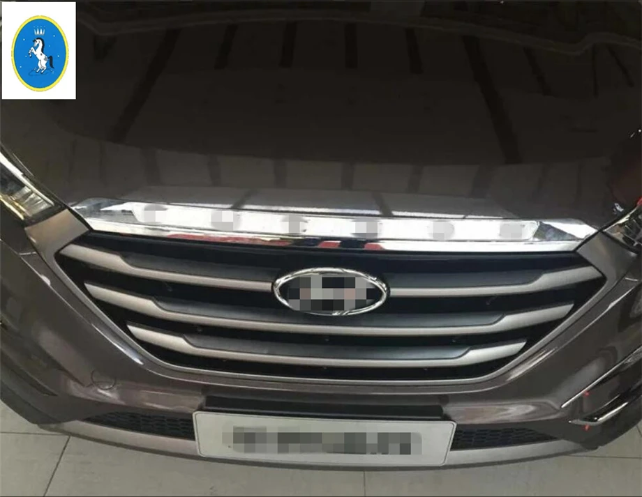 Yimaautotrims авто аксессуар ABS передняя головка капота двигателя декоративная полоса накладка 1 шт. подходит для hyundai Tucson
