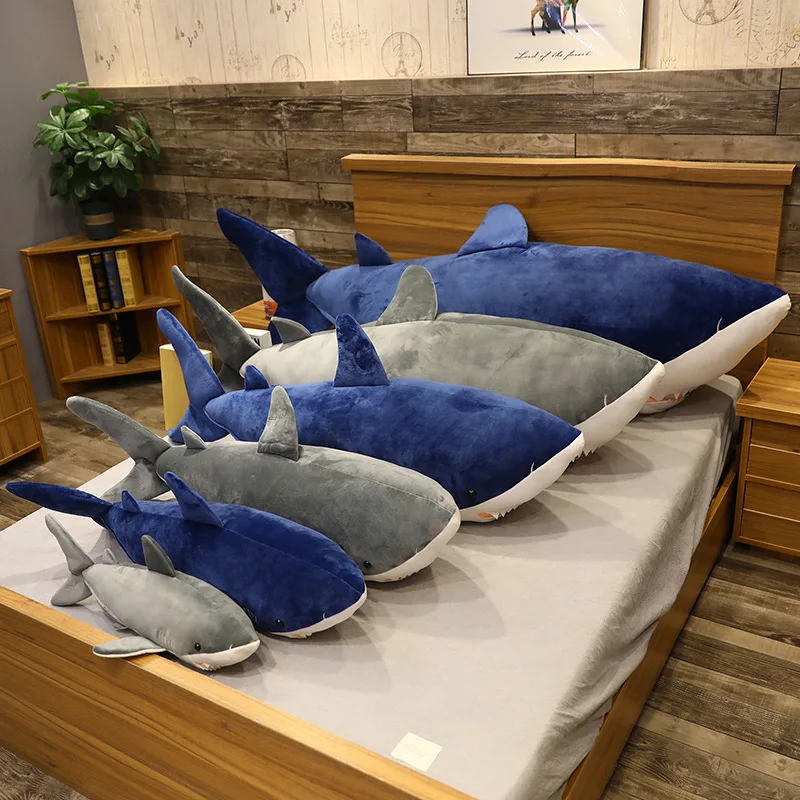 

Giant Size Plush Shark Toys High Quality Simulation Megalodon Shark Pillow for Children Gifts