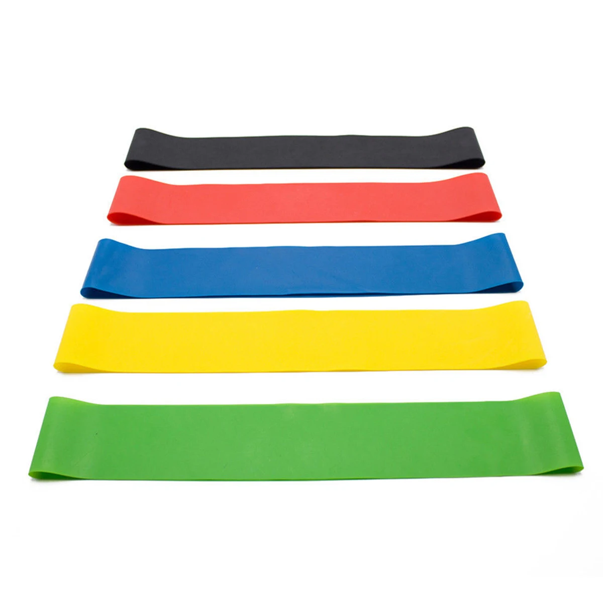 

Brand New 5Pcs Resistance Exercise Bands Resistance Loops Fitness Equipment With Storage Bag Fit For Yoga Strength Training