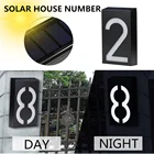 Уличный светодиодный светильник на солнечной батарее для номера дома, адресный светильник для двери, уличный светильник с солнечной батареей и перезаряжаемой батареей