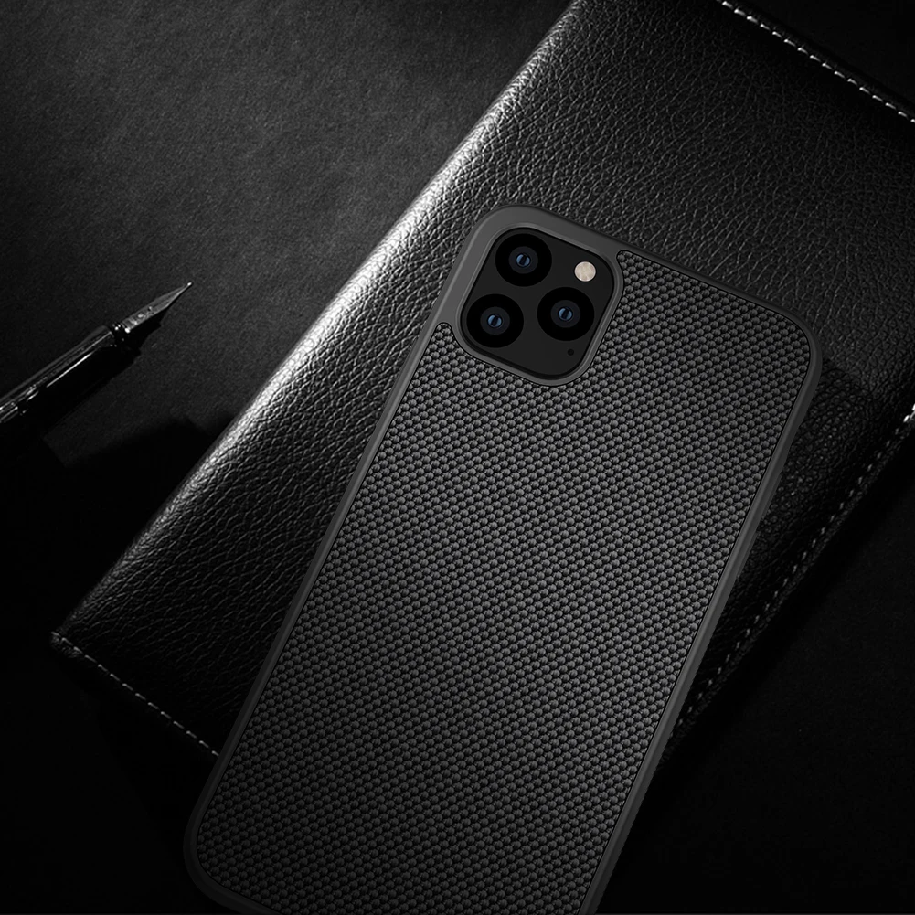 Чехол NILLKIN для iPhone 11 Pro Max X Xr Xs Max, текстурированный нейлоновый нескользящий Роскошный Матовый чехол s для iPhone 11 Pro