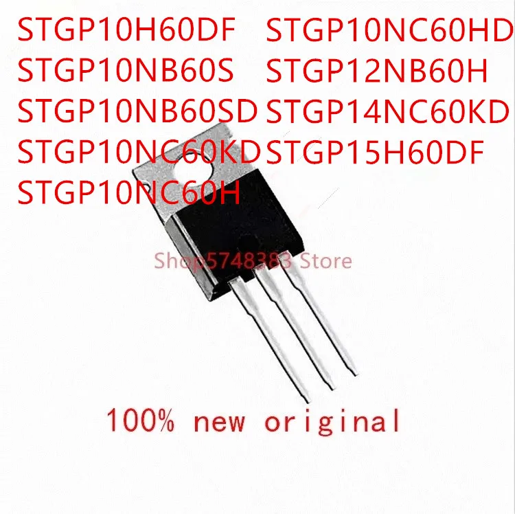 10 шт. STGP10H60DF STGP10NB60S STGP10NB60SD STGP10NC60KD STGP10NC60H STGP10NC60HD STGP12NB60H STGP14NC60KD STGP15H60DF TO 220|Аксессуары