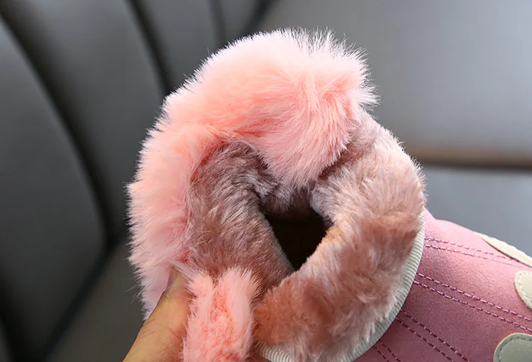 Новые детские зимние короткие сапоги с бархатным утеплителем Толстая Теплая