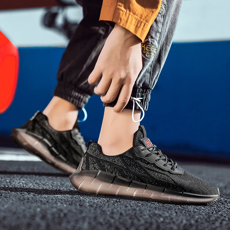 

Men Comfortable Mixed Colors Shoes Fabric Fashion Sneakers Men's Rubber Casual ShoesDesigner Air Mesh Man's Outdoor Breath Tide