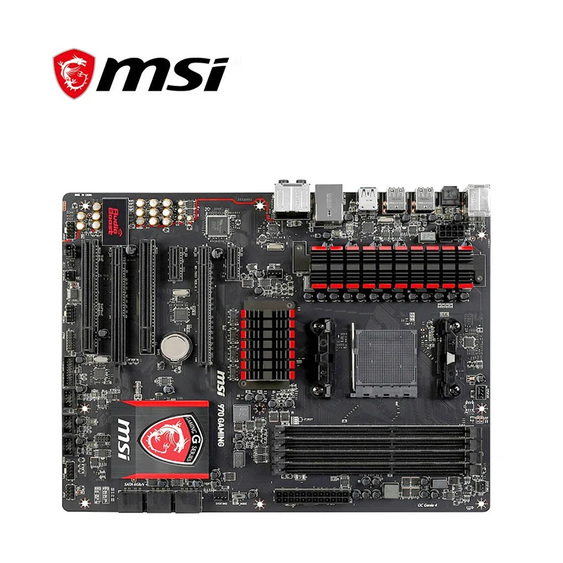 Материнская плата для игрового компьютера MSI 970 USB3.0 SATA III AM3 + DDR3 настольного AMD