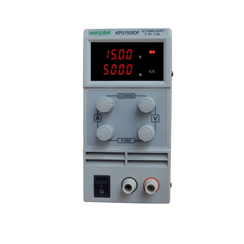 Высокое качество KPS1505DF 15V5A 110 V-230 V 0,1 V/0.001A ЕС светодиодный цифровой Регулируемый переключатель DC источник питания mA дисплей