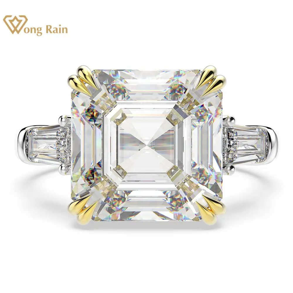 

Wong Rain 100% 925 Sterling Silver Created Moissanite Citrine Diamonds Gemstone Wedding Engagement Ring Fine Jewelry Wholesale