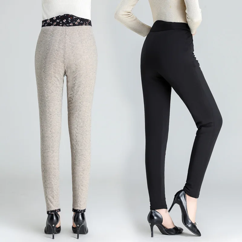 High Rise Leggings Winter Cashmere Women Fashion Punk Rave Leggins