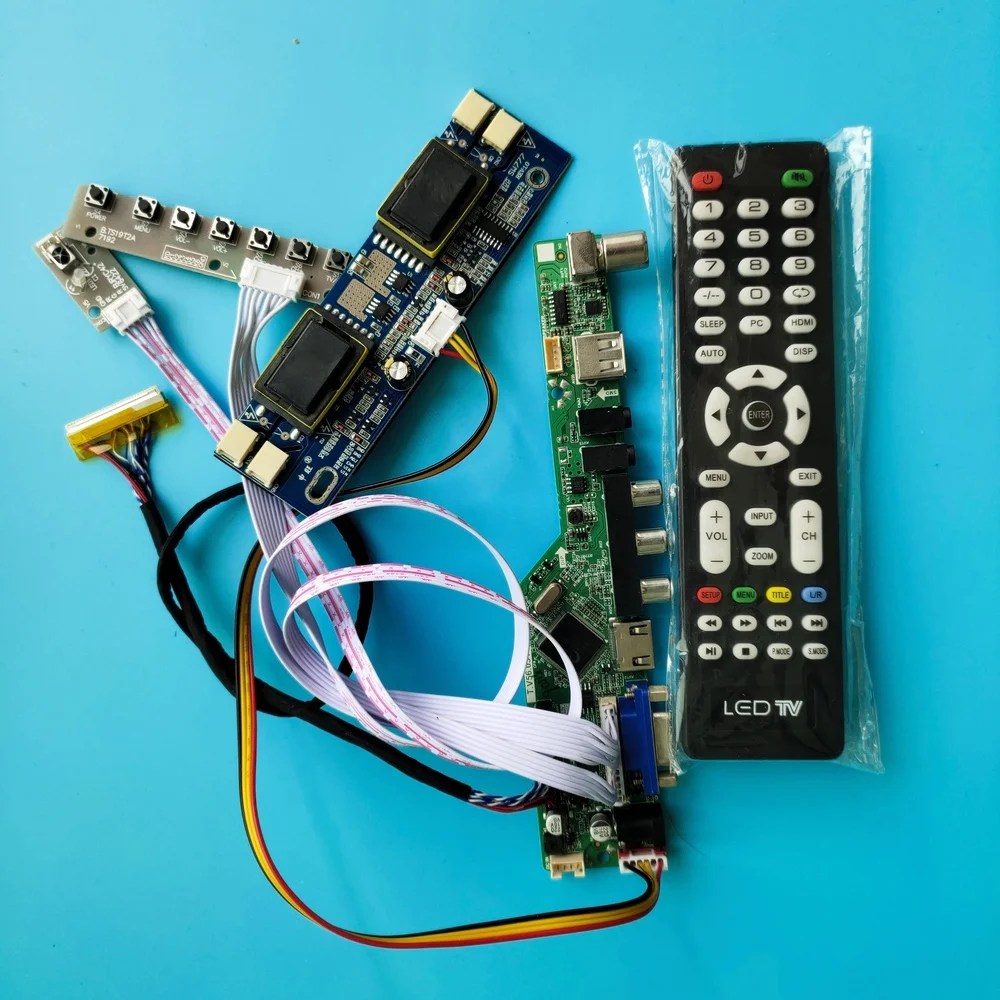 

Kit for LM230WF1 TL Controller Board Monitor Panel LVDS Remote Audio 1920x1080 Display HDMI VGA AV TV 4 lamps USB 30pin Screen