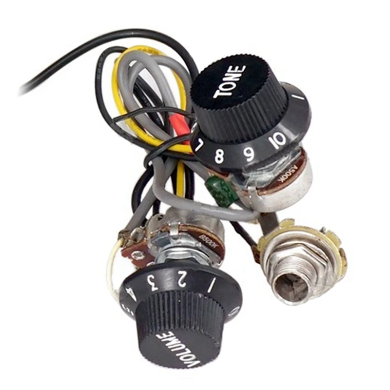 

1 Pcs 5M Cable Cord Jack for Guitar Electric Guitar & 1 Set MI0301 Prewired Guitar Sound Hole Pickup Wiring Harness