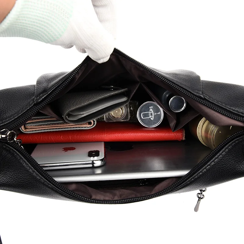 

All-Match Female Hobos Bag Large Capacity Solid Color Shoulder Bag Luxury Designer Leather Women Messenger Bag Big Crossbody Bag