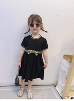 childrens dress girls bow ribbon dresses summer kids short sleeved princess dresses 2 6 years