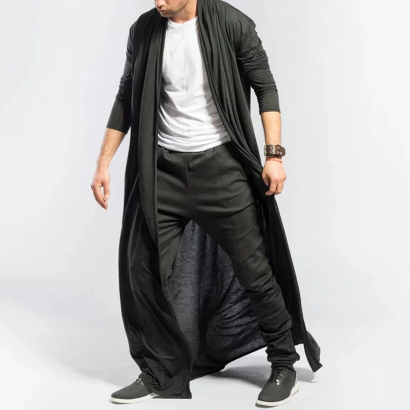 Middle Eastern Country Men's Long Shirt Coats Cloak Man Vintage Summer Outerwear Casual Plus Size 3XL Cardigan Shirts A487 | Мужская