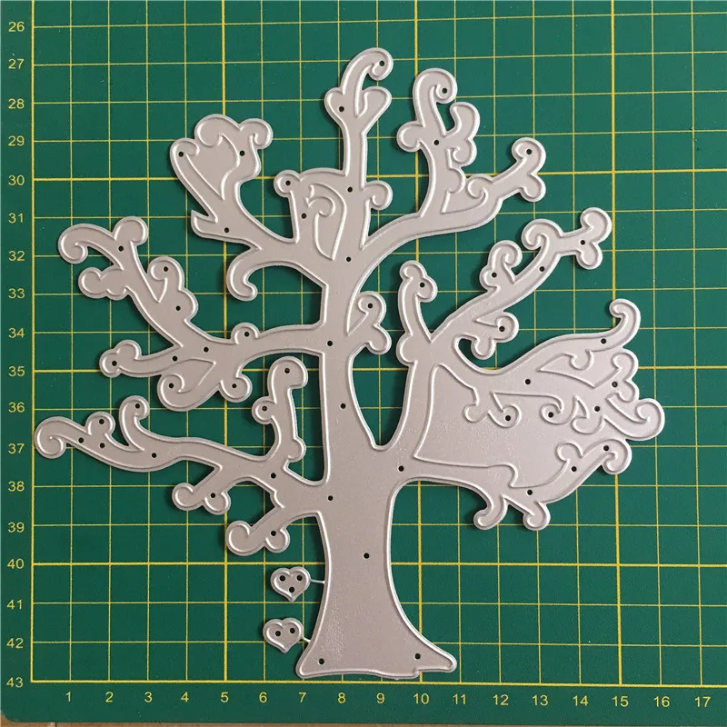 Сердце Дерево Металлические Стальные режущие штампы трафарет для скрапбукинга