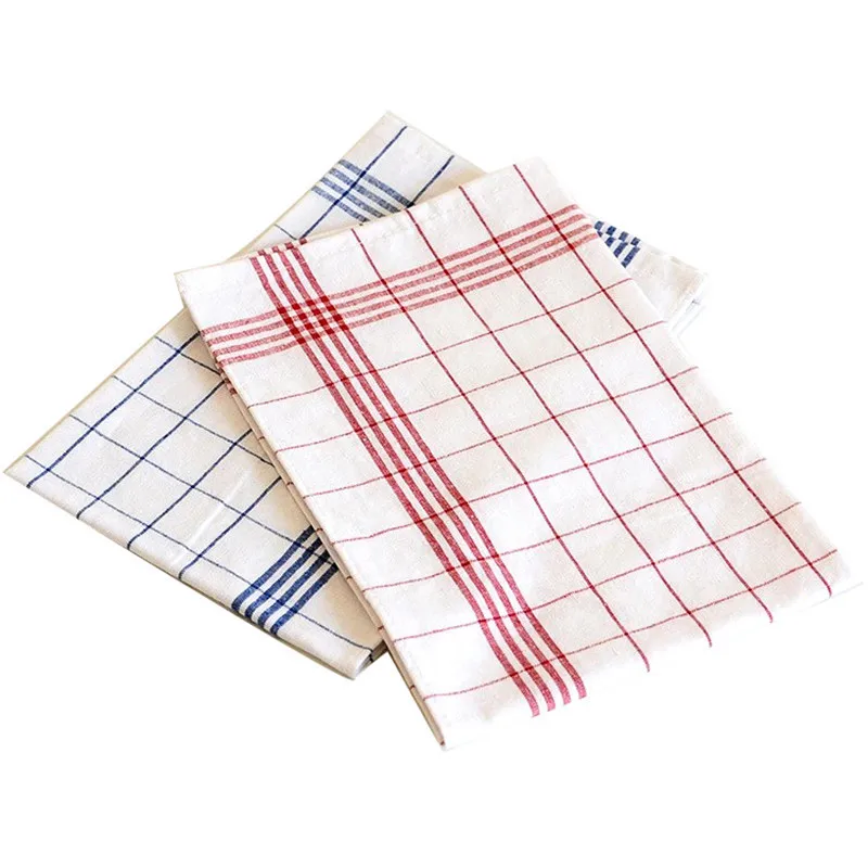 Красная клетка 40*60 см скандинавский хлопковый Настольный коврик столовые