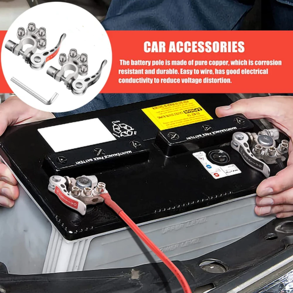 

Battery terminal clamp connector positive and negative car battery terminal connector quick release disconnect