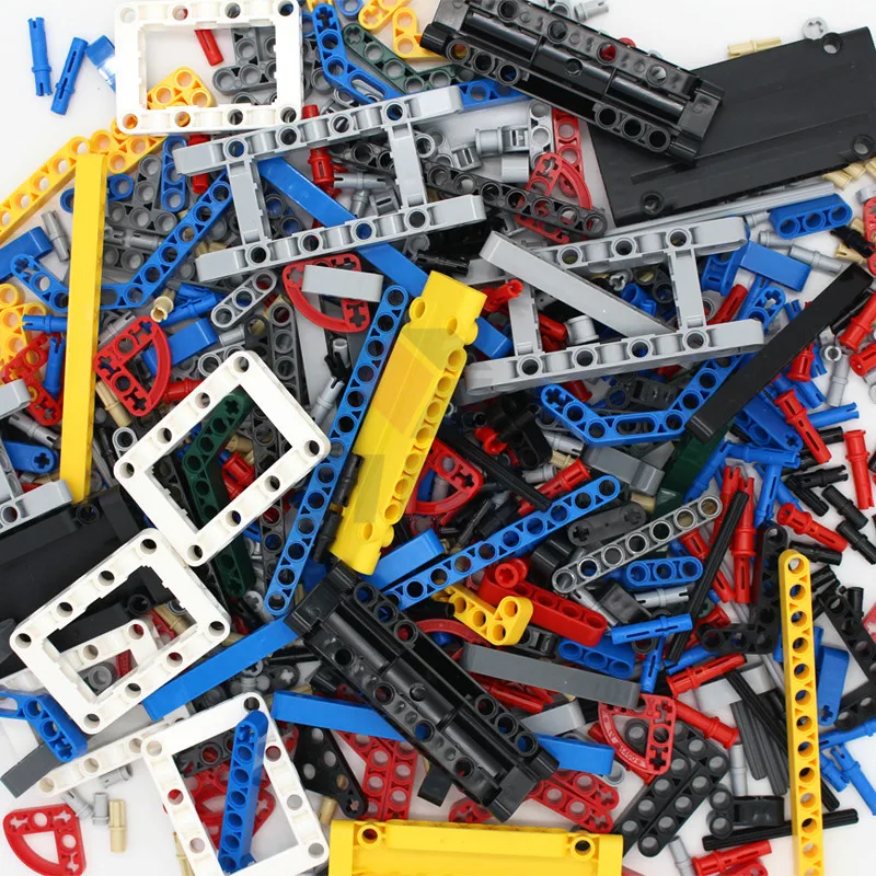 

591PCS High-Tech Parts Panel Plate Liftarm Thick Cross Axle Pin Conector Building Blocks Set MOC Car Plane Accessory Bricks Toy
