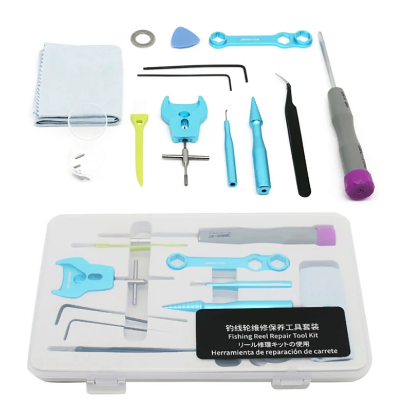 

DIY Baitcasting Fishing Reel Matertial Repair Kits Combo Maintenance Tools Spool Dismantling Device Pin