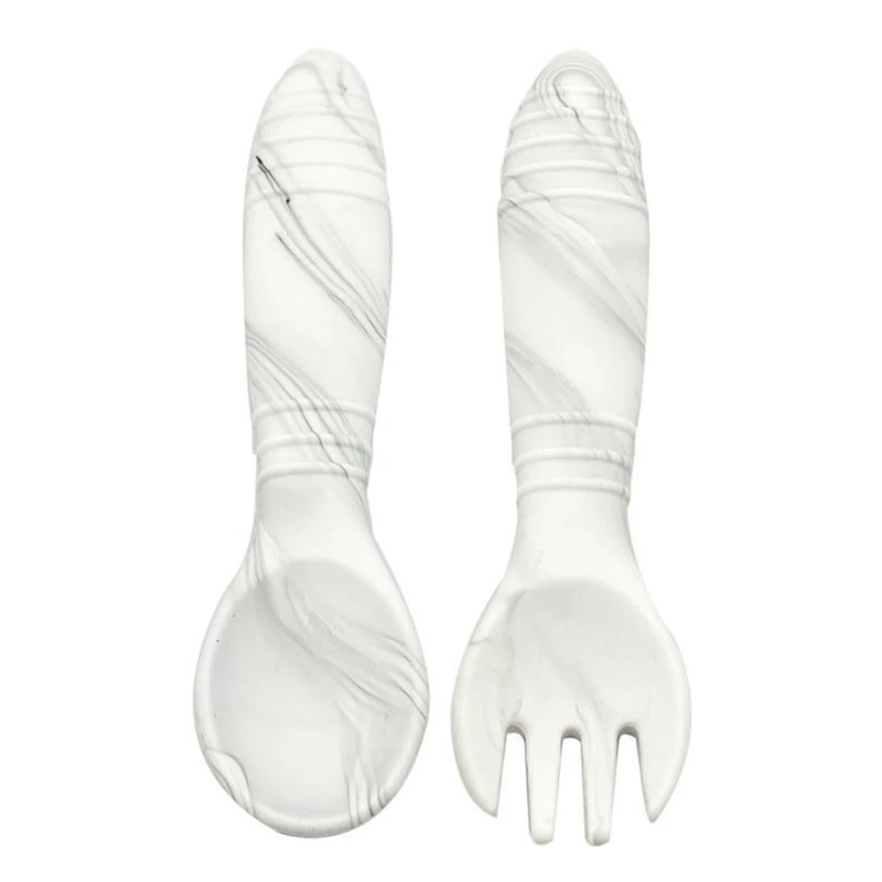 

Baby Training Feeding Food Bowl Spoon Fork Set BPA-Free Dishes Tableware Anti Slip Silicone Suction Divided Plate Tray
