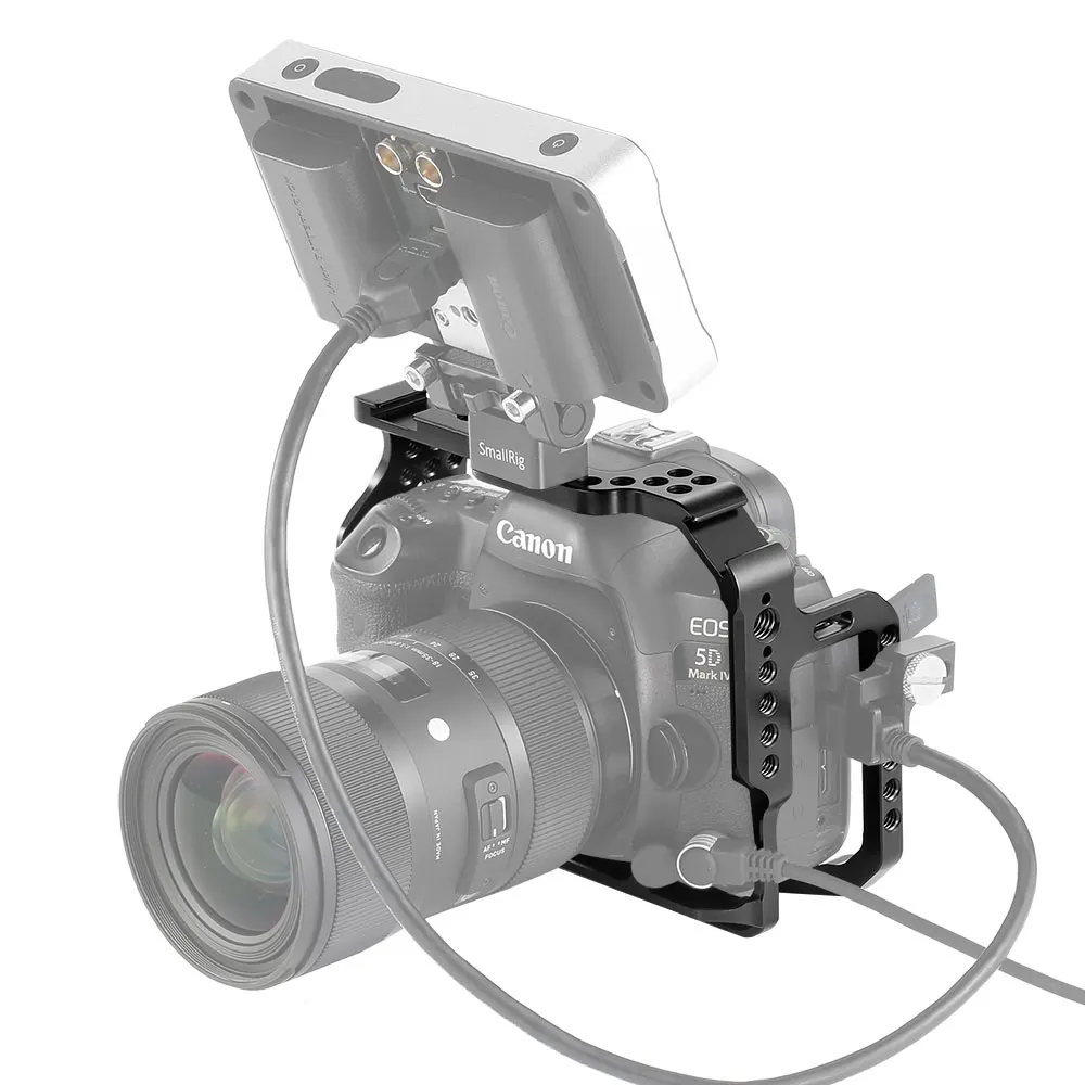 Защитная клетка SmallRig для камеры Canon 5D Mark III IV с встроенными направляющими NATO Arca