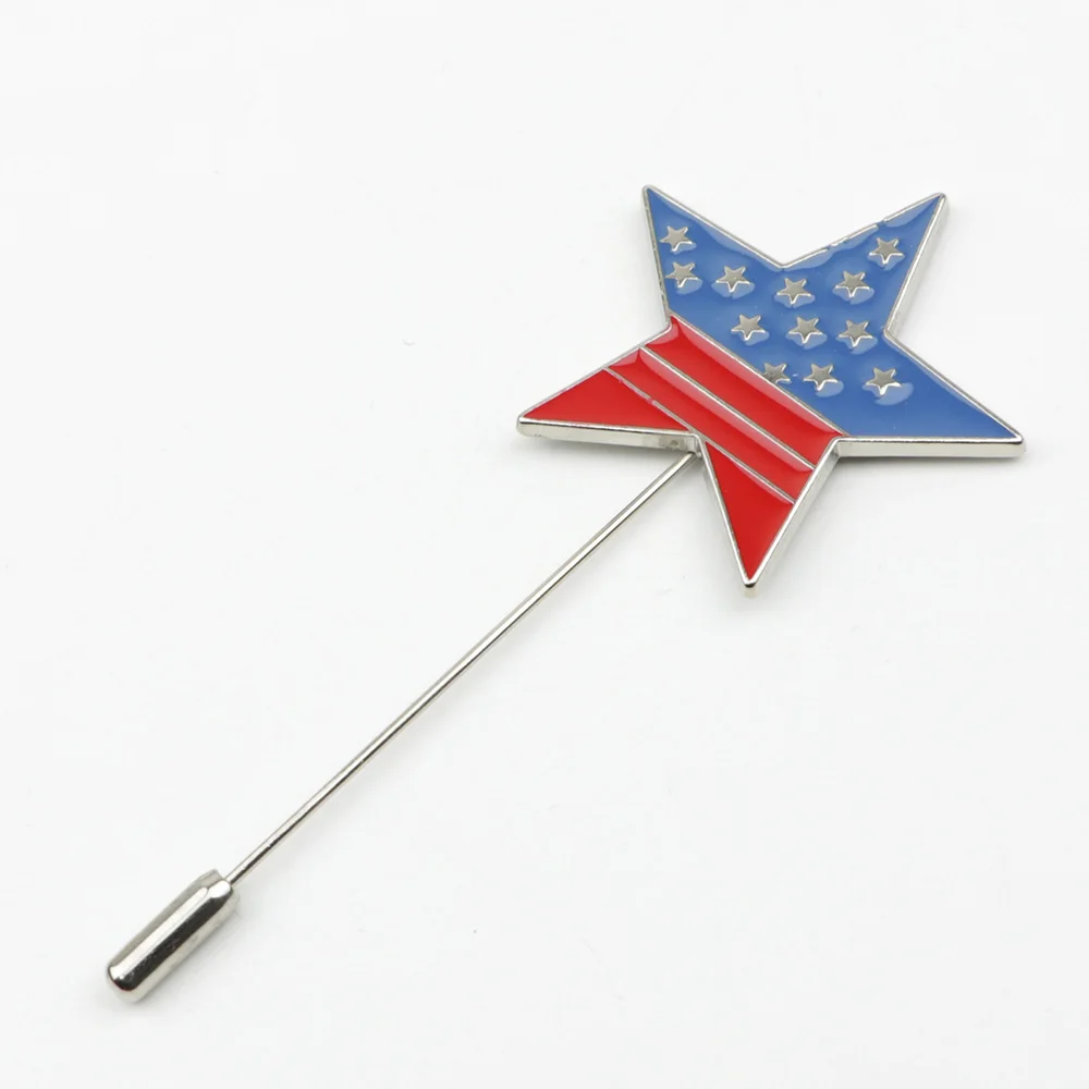 Мужская брошь в форме листа брошка с пентаграммой лацканами Корсажная на