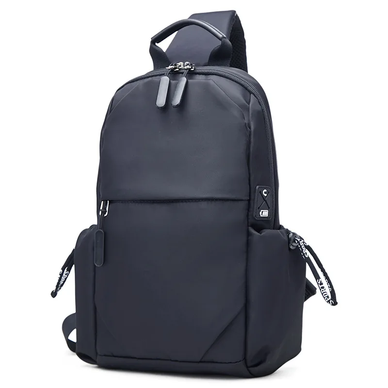 Многофункциональная Повседневная нагрудная сумка для мужчин, модная нейлоновая вместительная сумочка на плечо, водонепроницаемый мессенд... от AliExpress WW