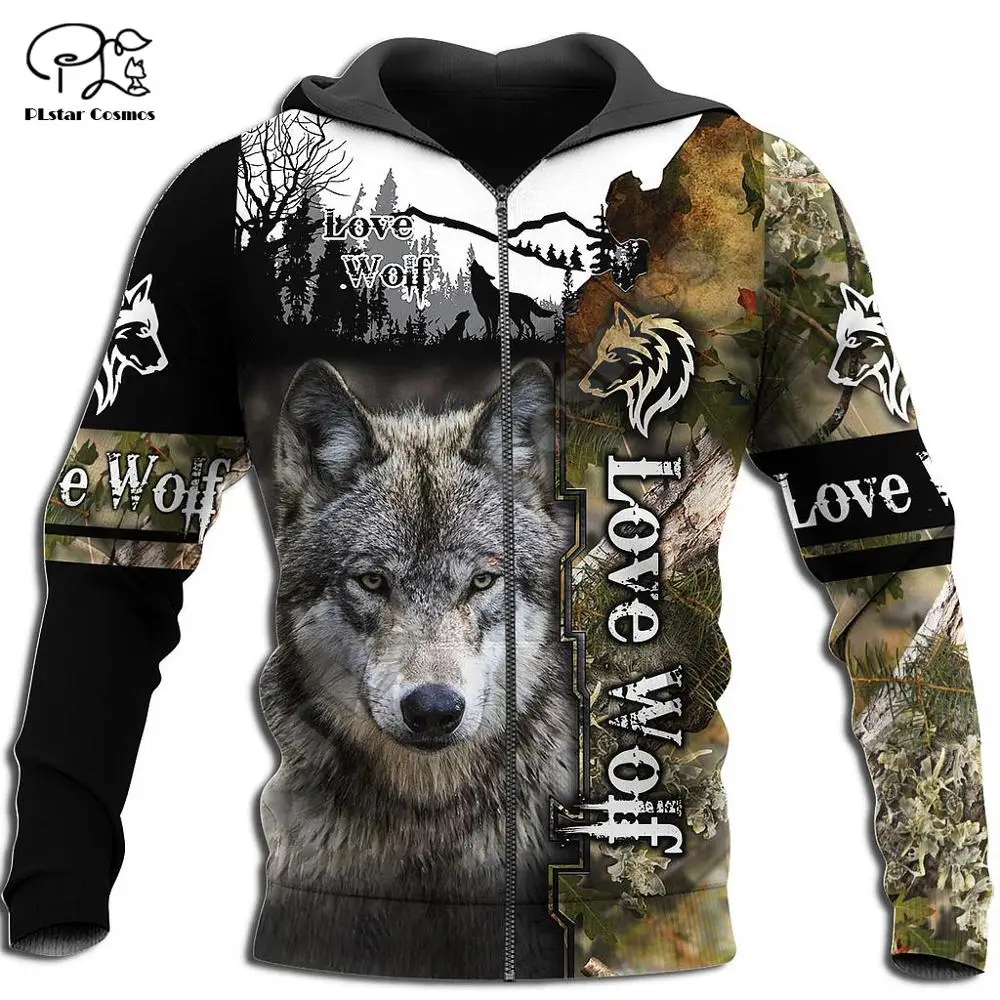 

PLstar Cosmos Animal Hunting Wolf Hunter Tattoo symbol Streetwear Harajuku NewFashion 3DPrint Hoodies/Sweatshirts/zip/jacket S14