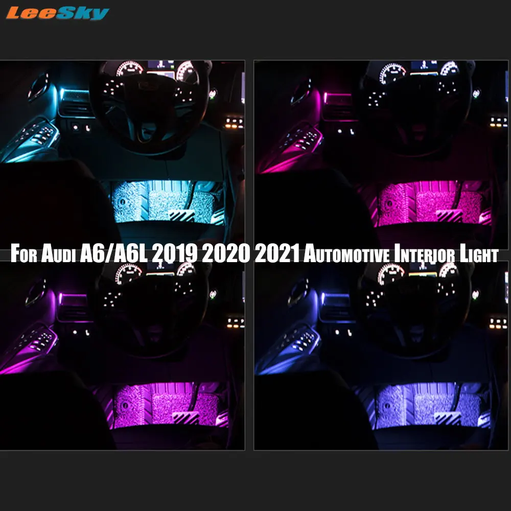 

LED Decorative Car Ambient Lamp For Audi A6/A6L 2019 2020 2021 Automotive Interior Light Accessories Decoration Door Trim Panel