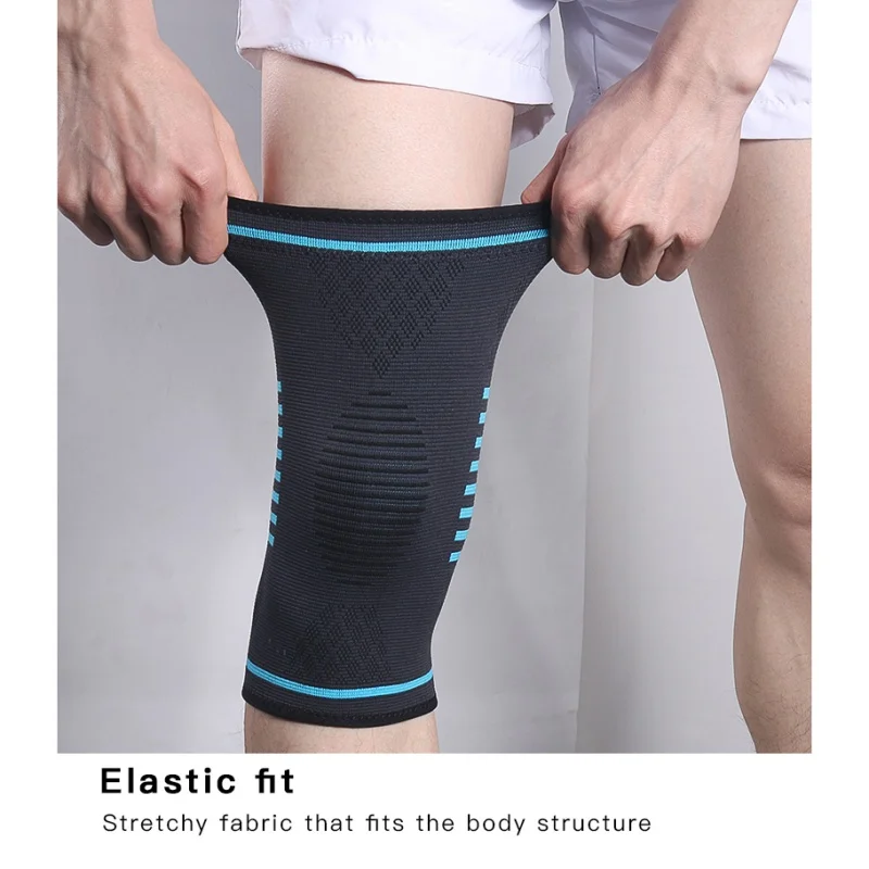 

New Knitted Elastic Sports Leg Knee Support Brace Wrap Protector Knee Pads Knee Pads Sleeve Cap Patella Guard Volleyball Knee