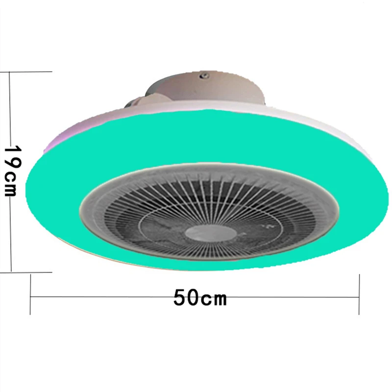 

modern Ceiling fan lamp with led light and music bluetooth speaker control silent fans 220 volt 50cm Bedroom home Free delivery