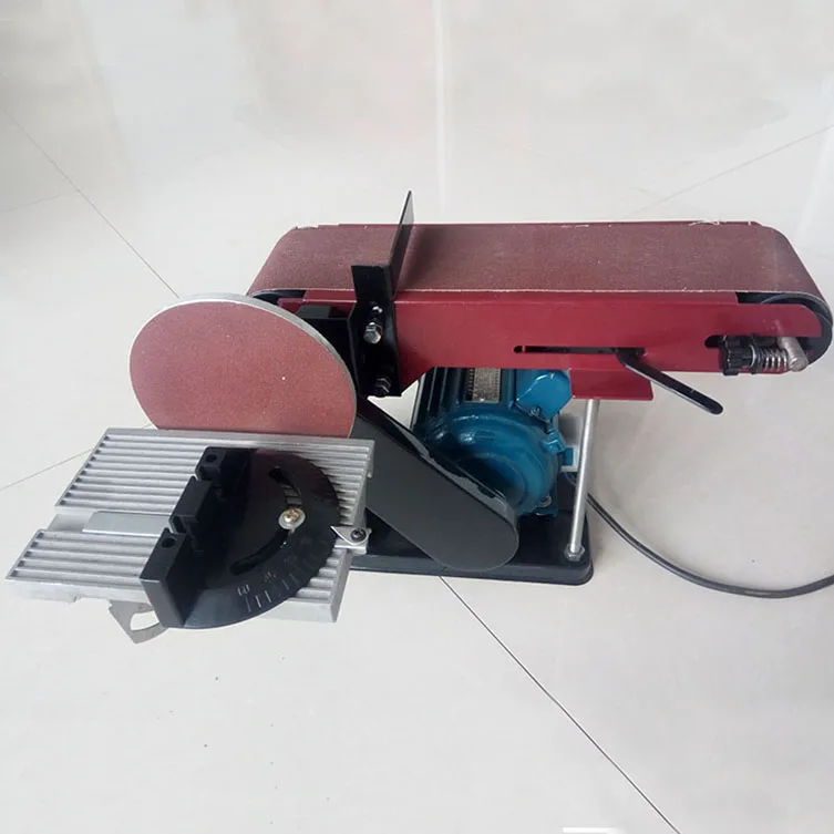 

375w 100 mm wide wood bench belt disc sander machine for woodworking