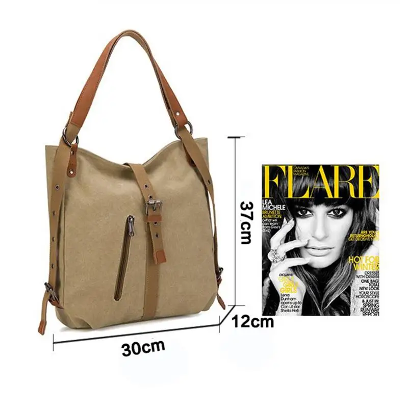 

Bycobecy 2021 Women Fashion Travel Bags Canvas Large Capacity Women Shoulder Bag Messenger Bag Multifunctional Female Bag